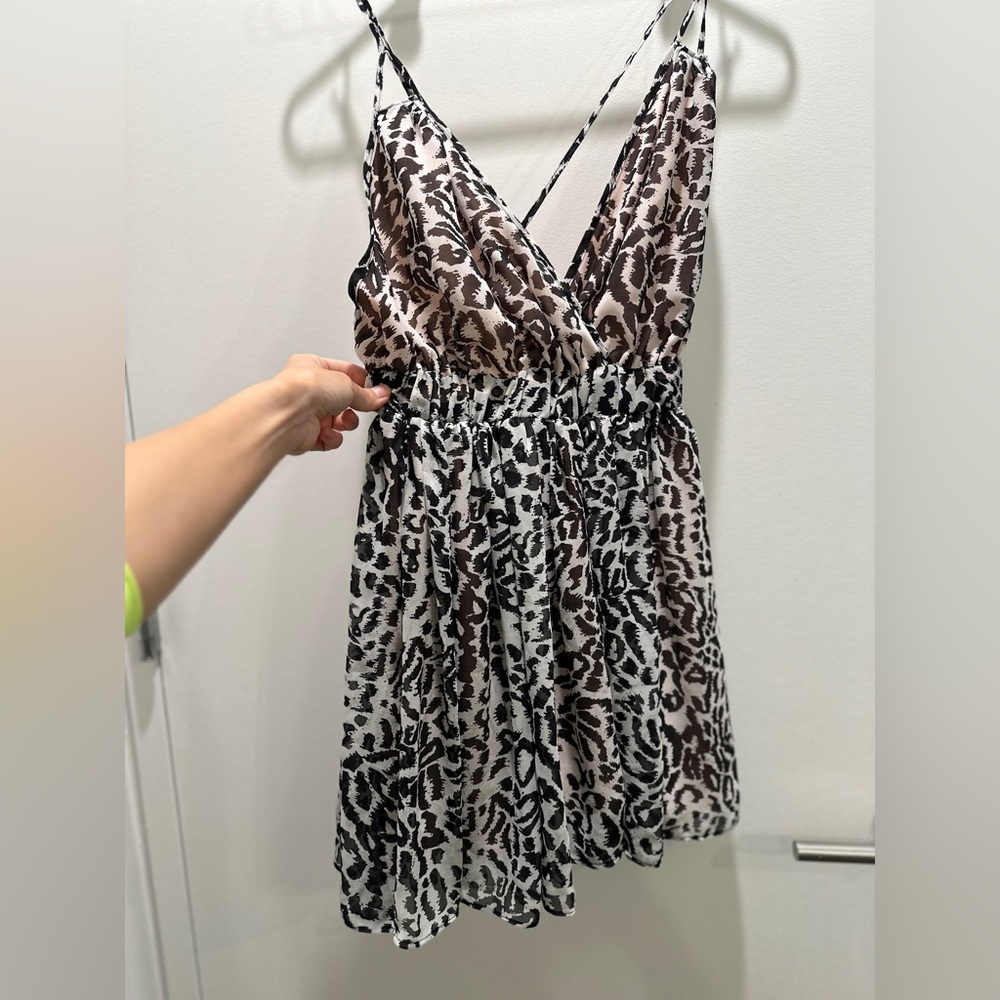 ***SOLD***Stella&Jamie Leopard Mini Dress